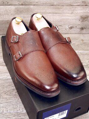* NIB * $445 Allen Edmonds BEACON HILL Dainite 10 D Coffee Grain * add $15 Trees